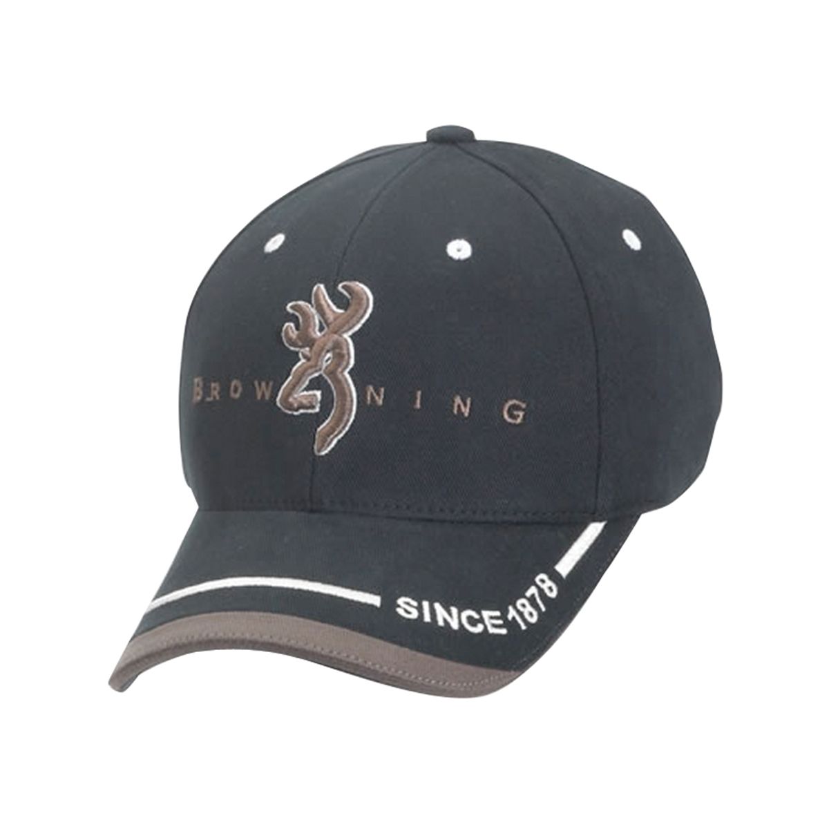 Browning Hat Black with Brown Rim