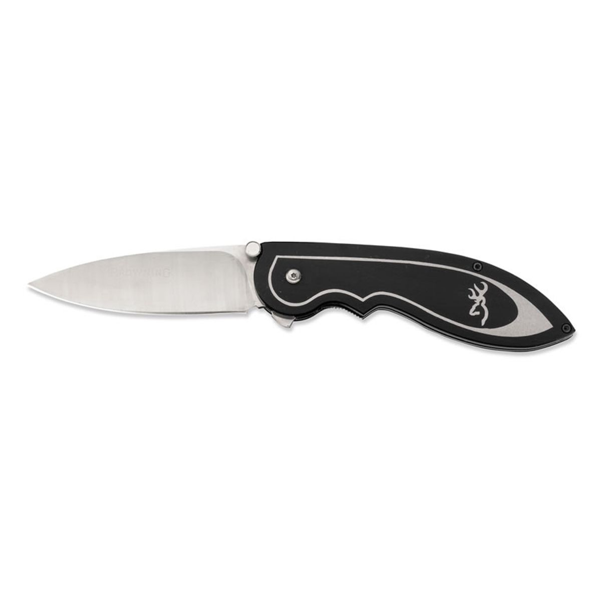 silver and black backdraft knife