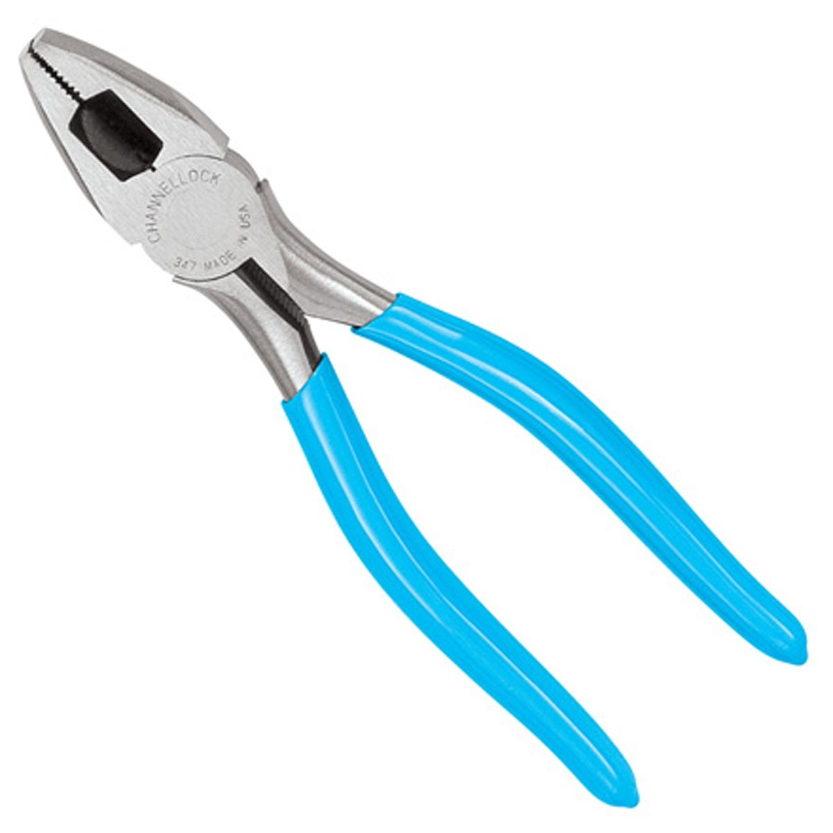 Solid Joint Round Nose Lineman`s Pliers - 7In
