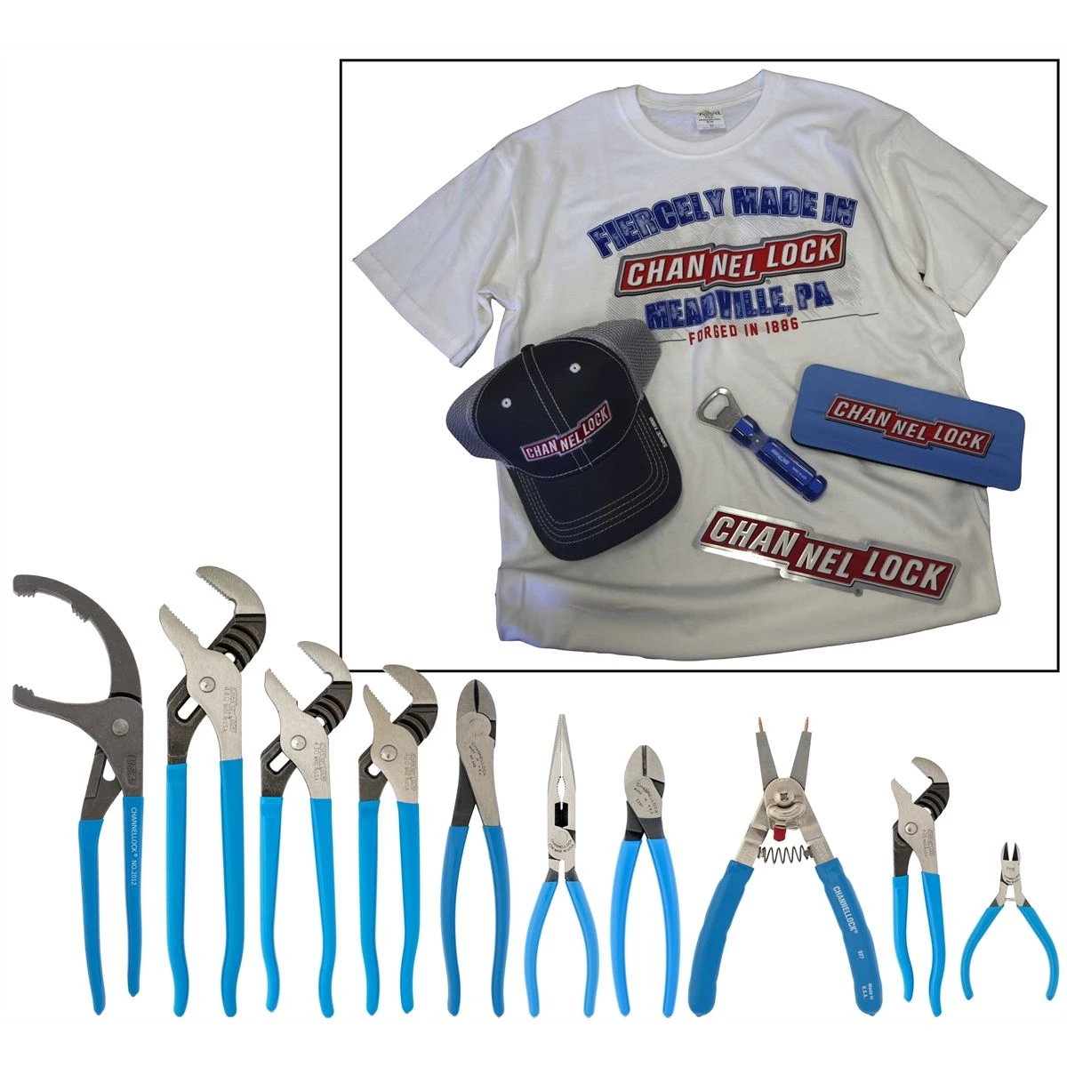 (image for) 10 Piece CHANNELLOCK Plier Assortment