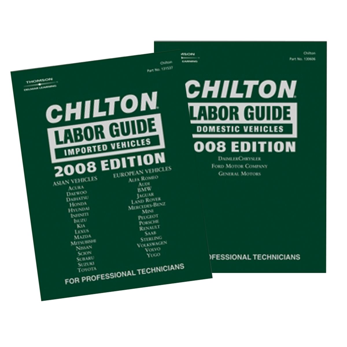 Chiltons 142035 Labor Guide 2008 Edition Domestic and Impo