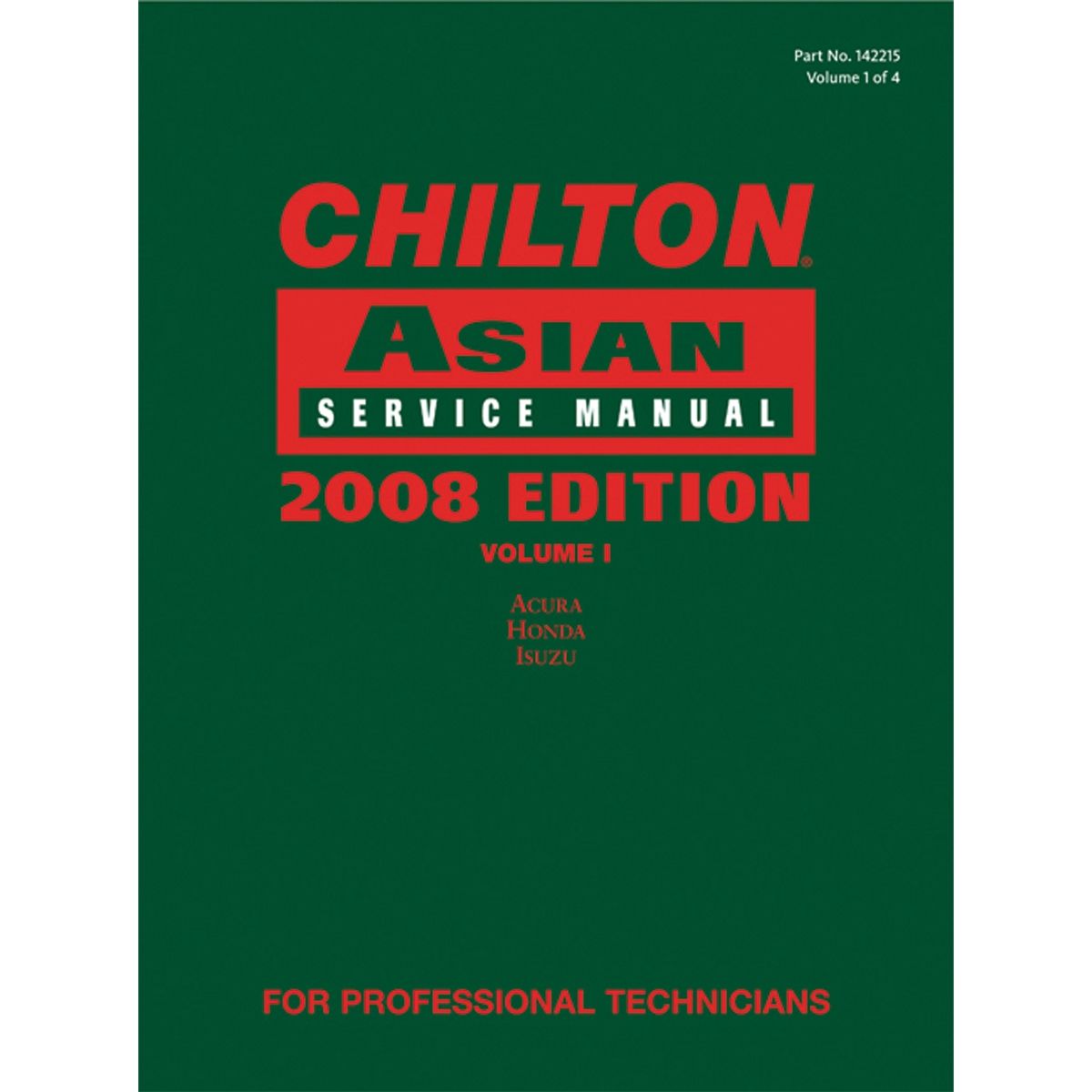 Chilton 2008 Asian Service Manual Volume 1