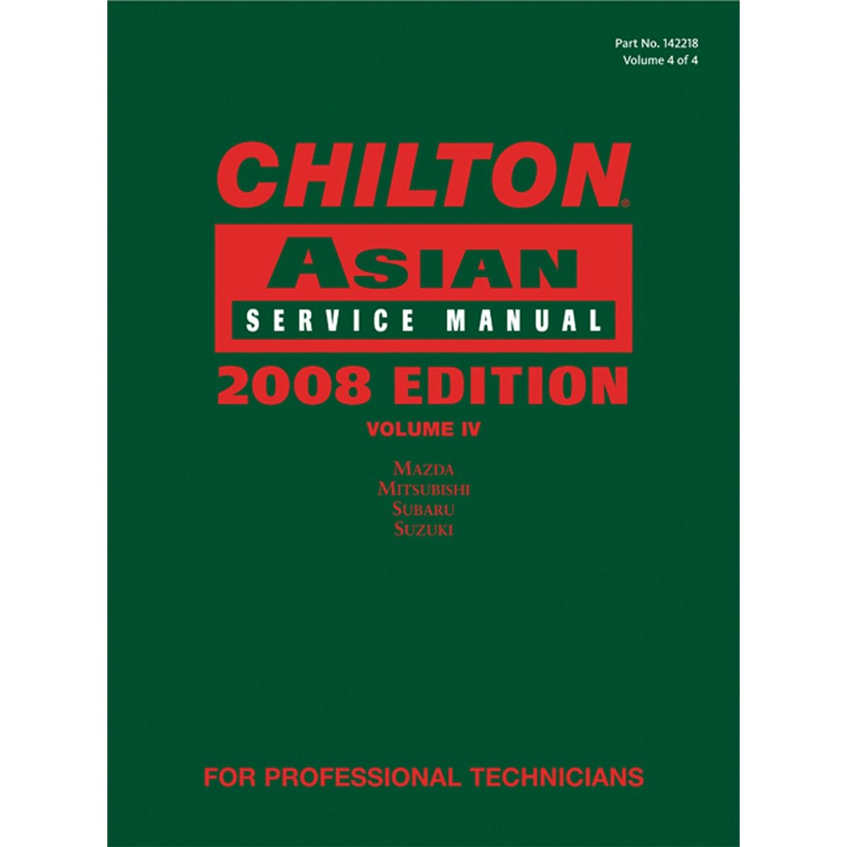 Chilton 2008 Asian Service Manual Volume 4