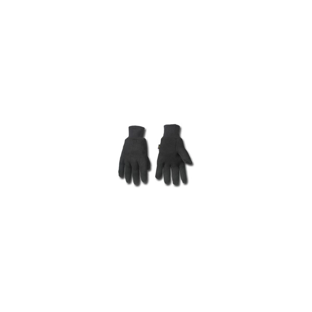CLC Soft Cotton Black Jersey Glove w/ Knit Wrist