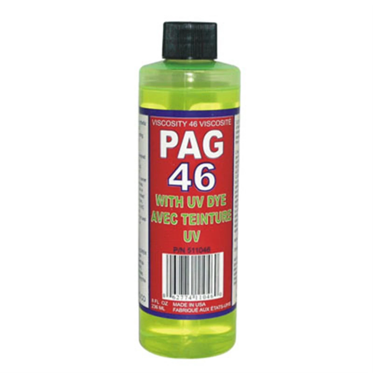 (image for) A/C 46V Pag Oil w UV Dye 8 Oz