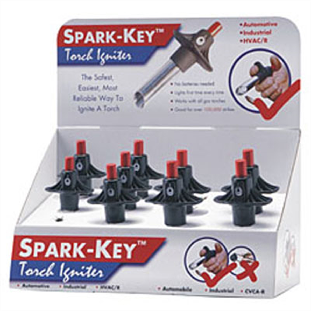 Spark-Key Torch Igniter 12 Pk Counter Display