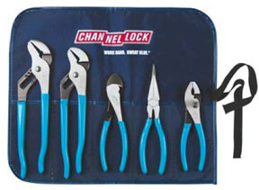 TOOL ROLL-3 5PC PROFESSIONAL PLIERS SET WITH TOOL ROLL
