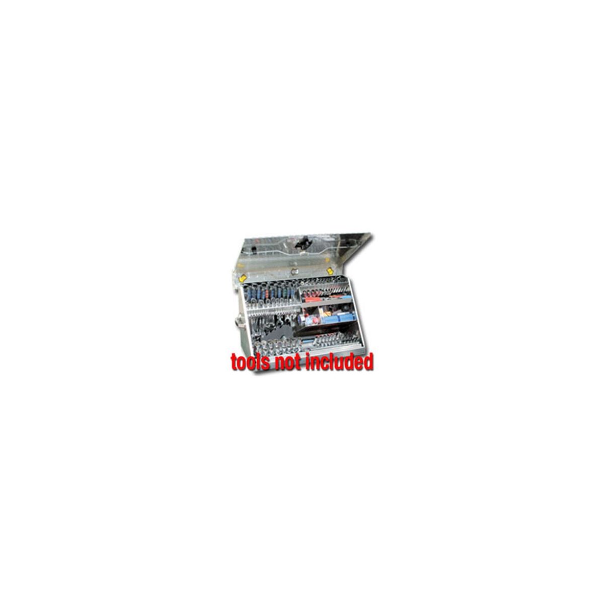 Montezuma ME300AL Medium Mobile Toolbox - Aluminum Bright