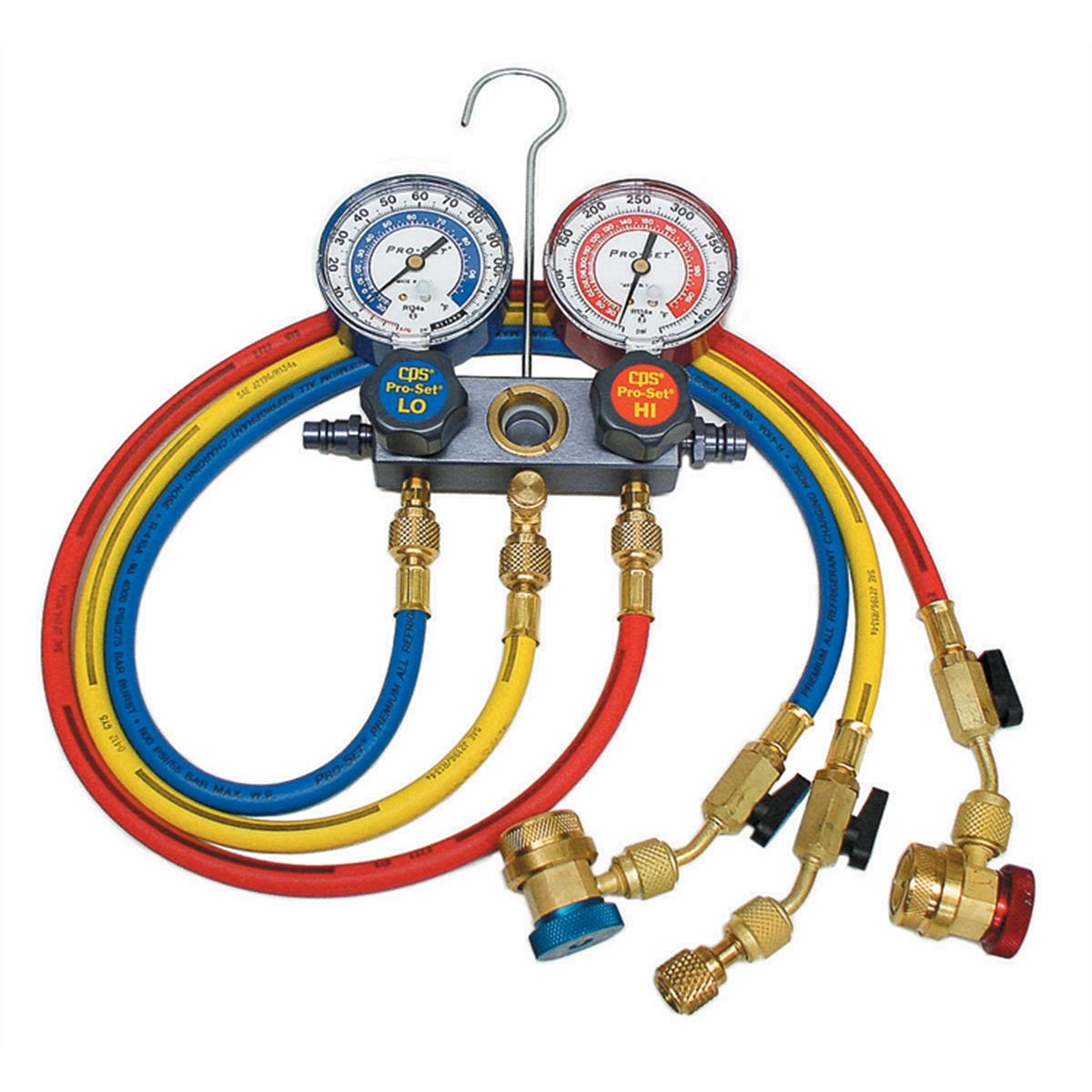 Pro-Set Dual Refrigerant Manifold Gauge Set CPS-MA1234