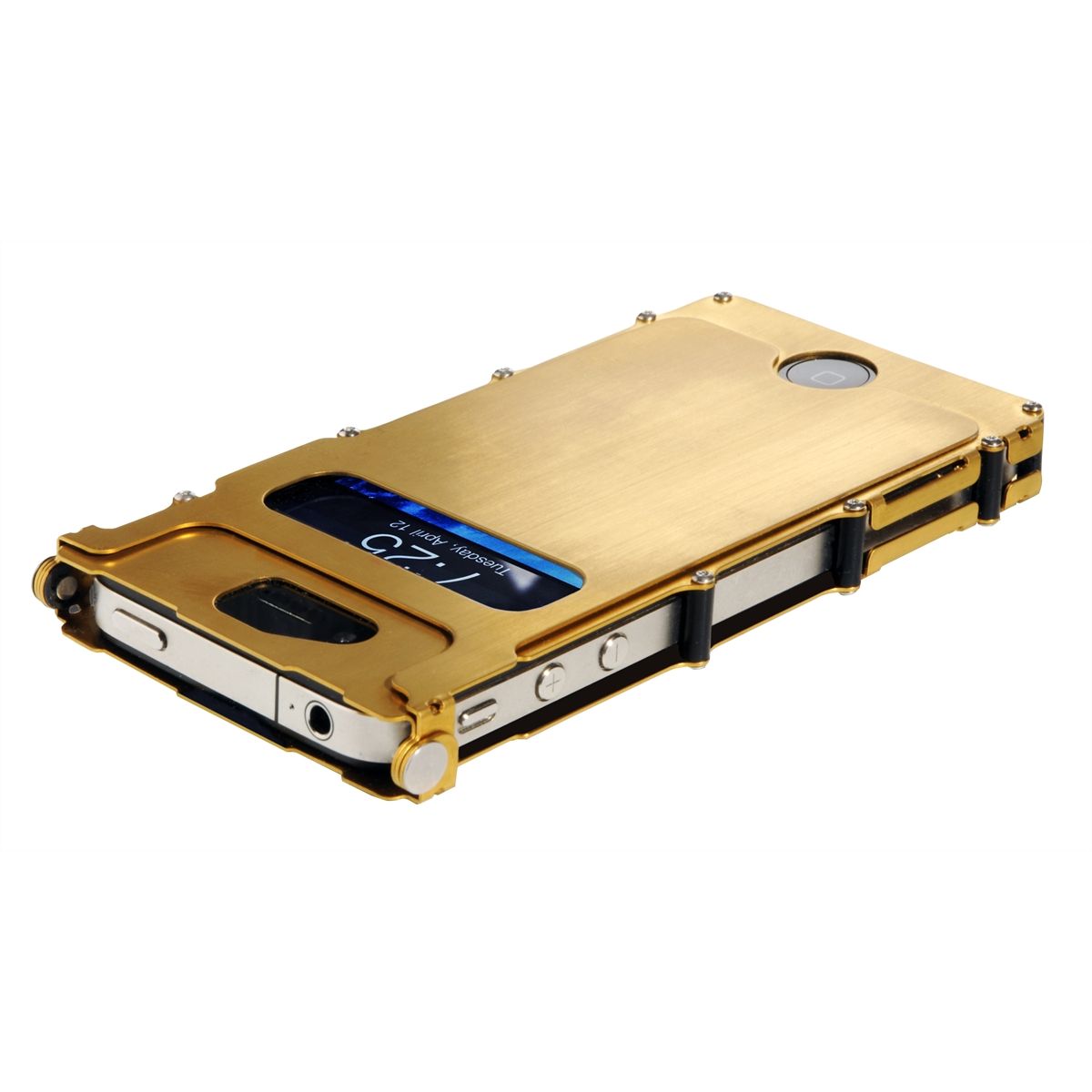 CRKT Stainless Steel Gold iNoxCase iPhone 4 Cover