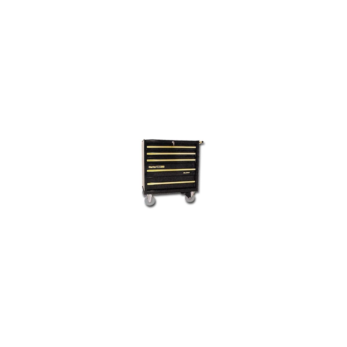 5-Drawer Bottom Chest - Black / Gold - 28 In W