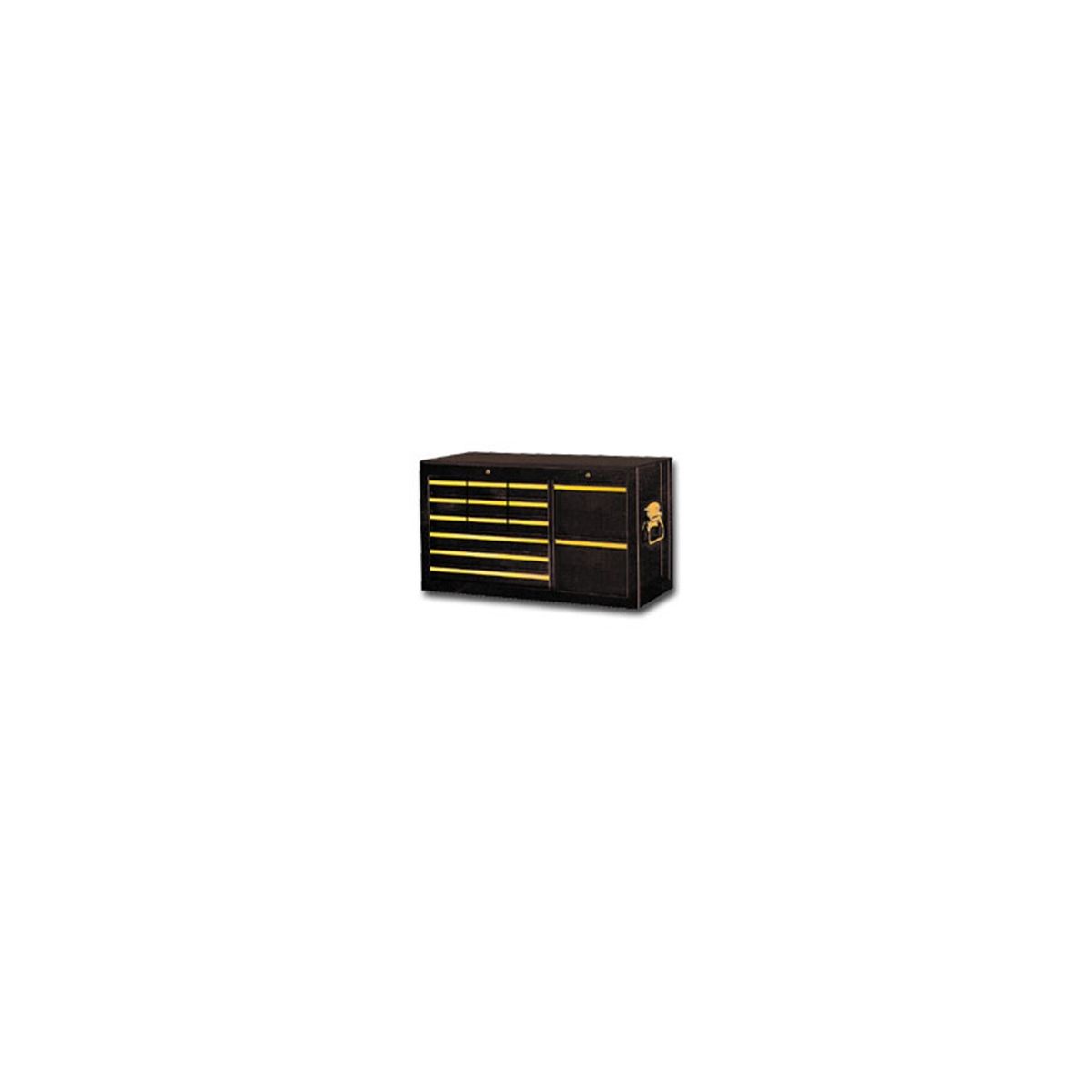 14-Drawer Top Chest - Black / Gold - 41 In W