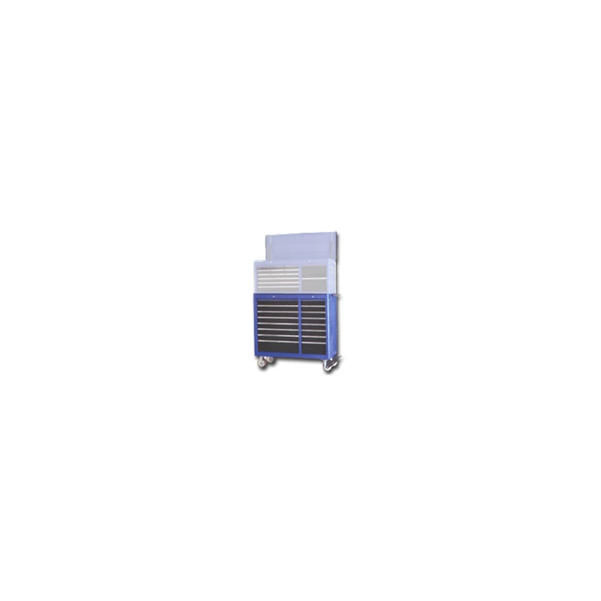 16-Drawer Bottom Chest - Blue / Black - 41.5 In W