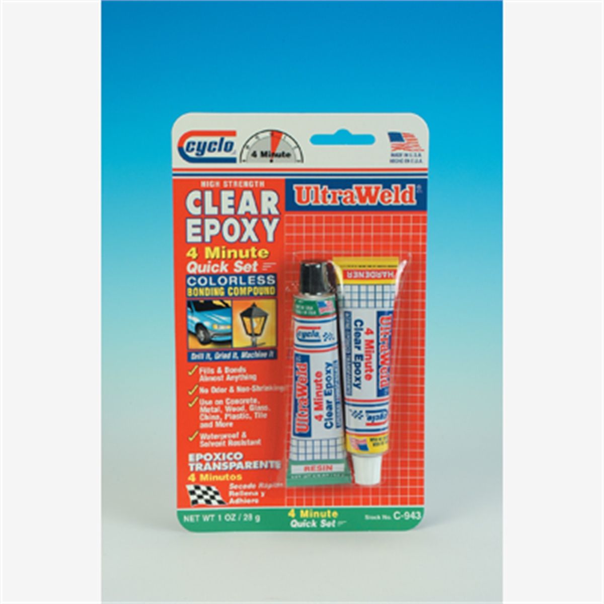 Clear Epoxy 4 min 1oz 12pk