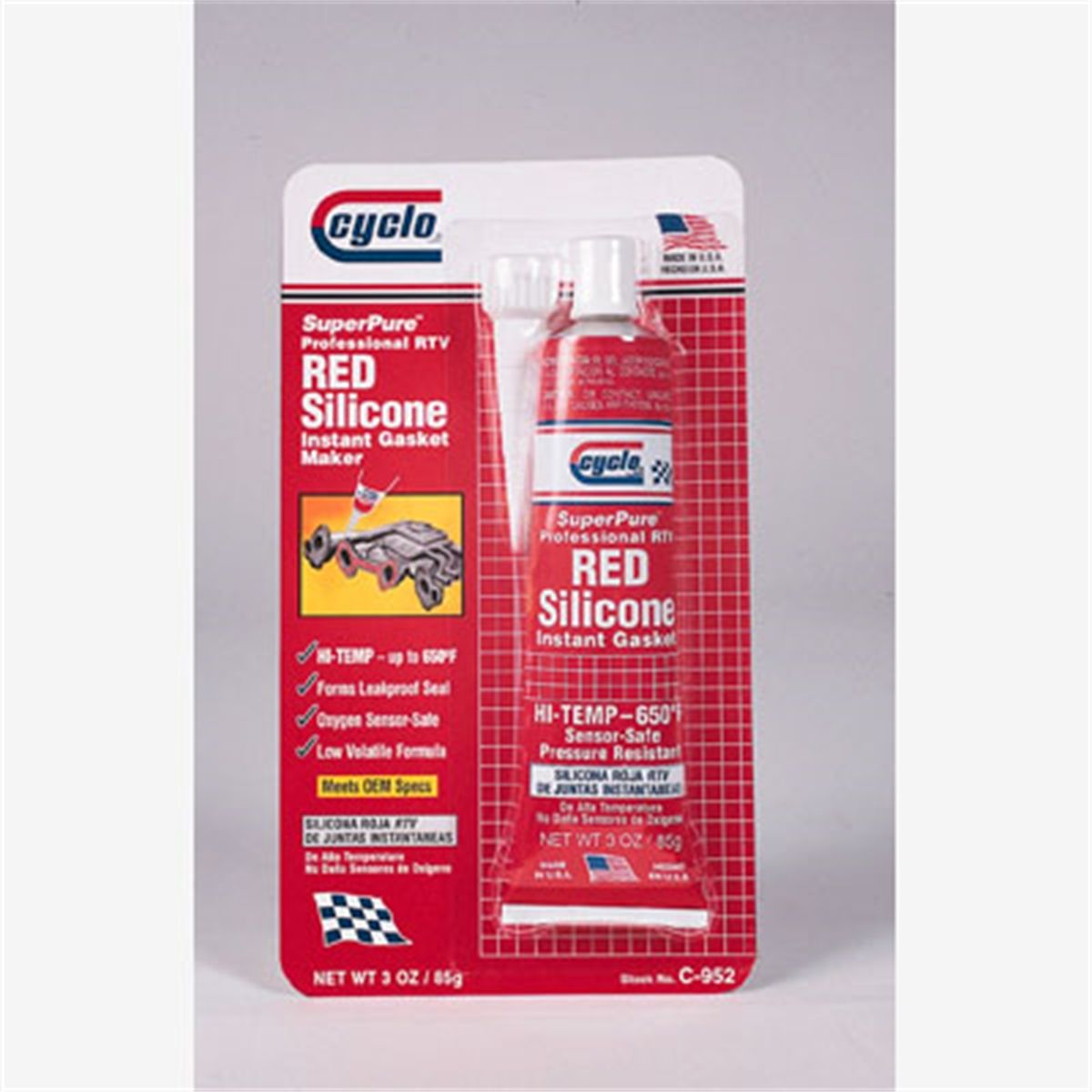 Red RTV Sealant 3oz 12pk