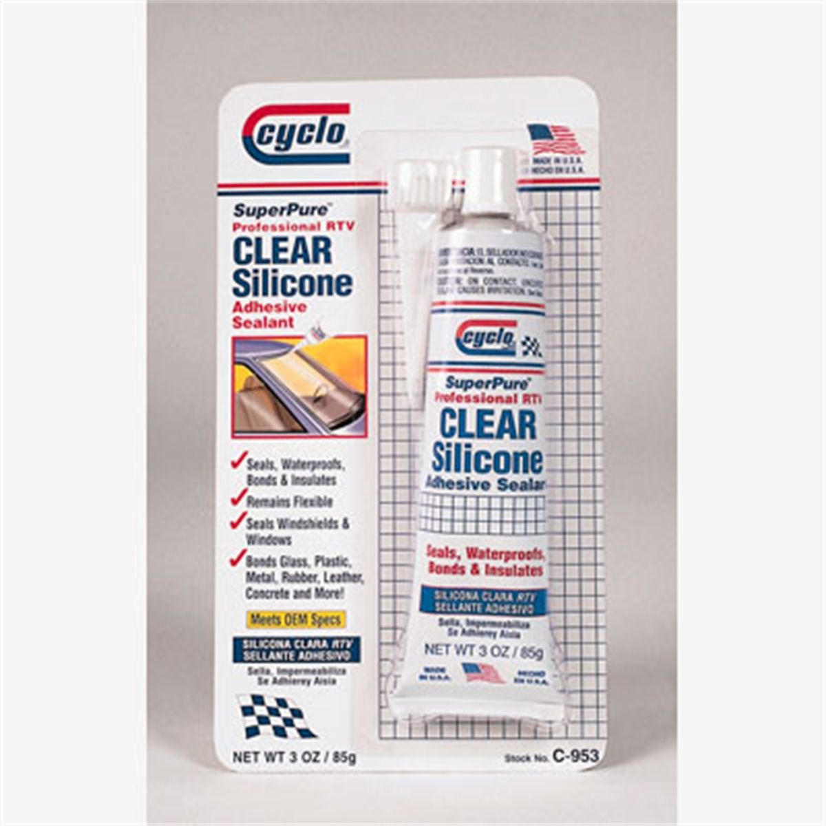 Clear RTV Sealant 3oz 12pk