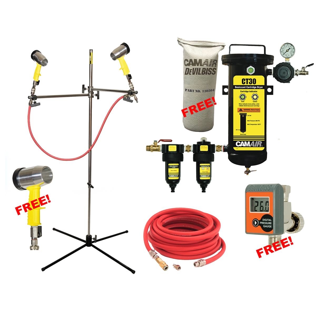 DeVilbiss 803374 Premium Waterborne Paint System Package