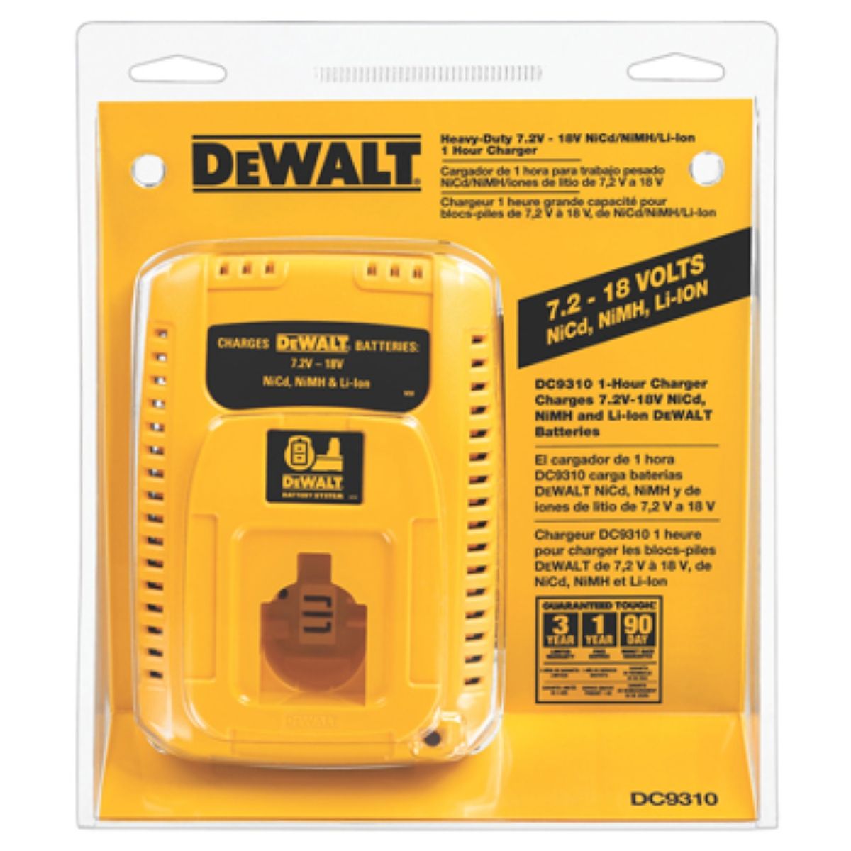 DeWalt DC9310 7.2V18V NiCd/NiMH/LiIon 1 Hour Charger