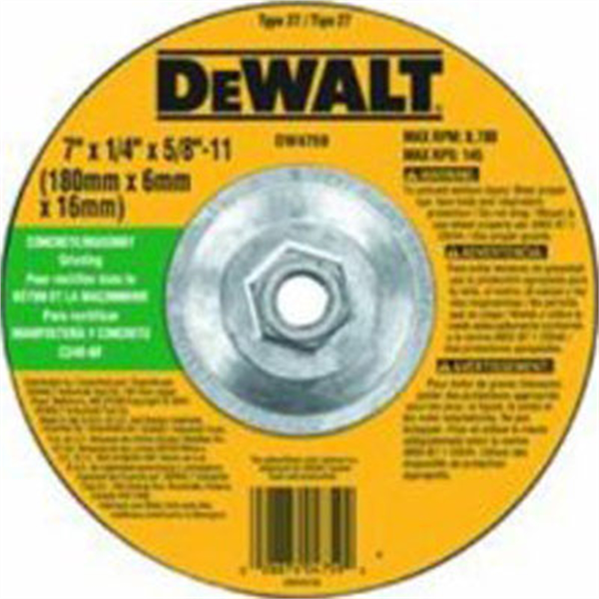 Depressed Center Grinding Wheel - 9 x 1/4 x 5/8 In