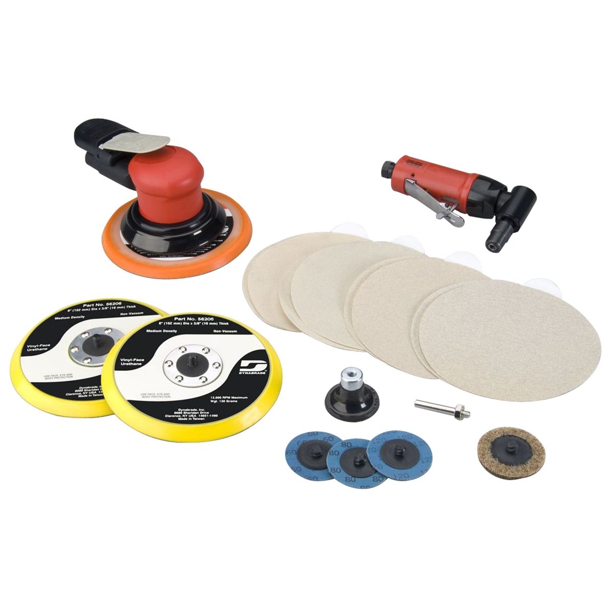 Bodyman\'s Random Orbital Sander and Angle Air Die Grinder Kit