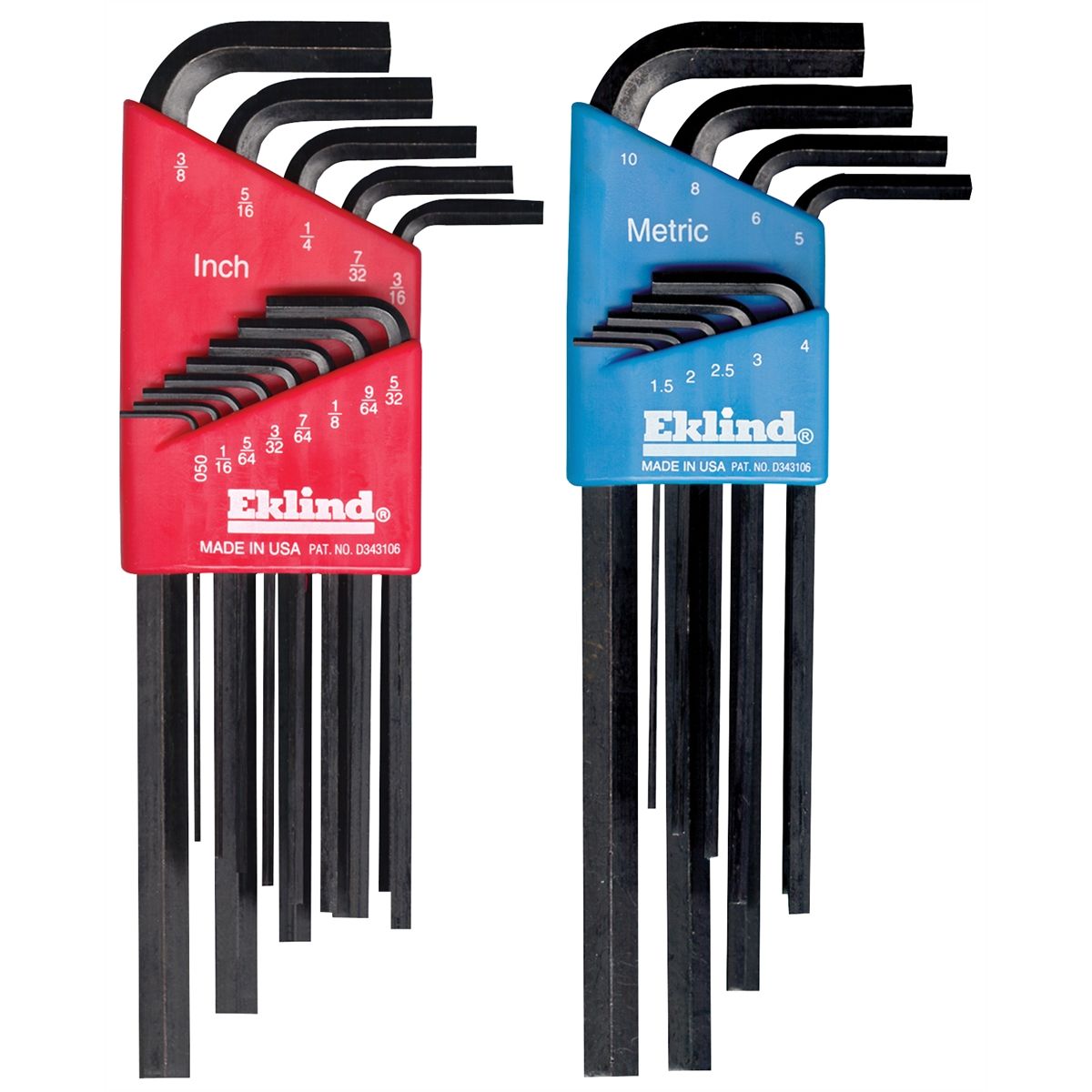 Allen Wrench Metric Fold-Up Hex Key Set 1.5 mm-6.0 mm 7 Pcs Made in US