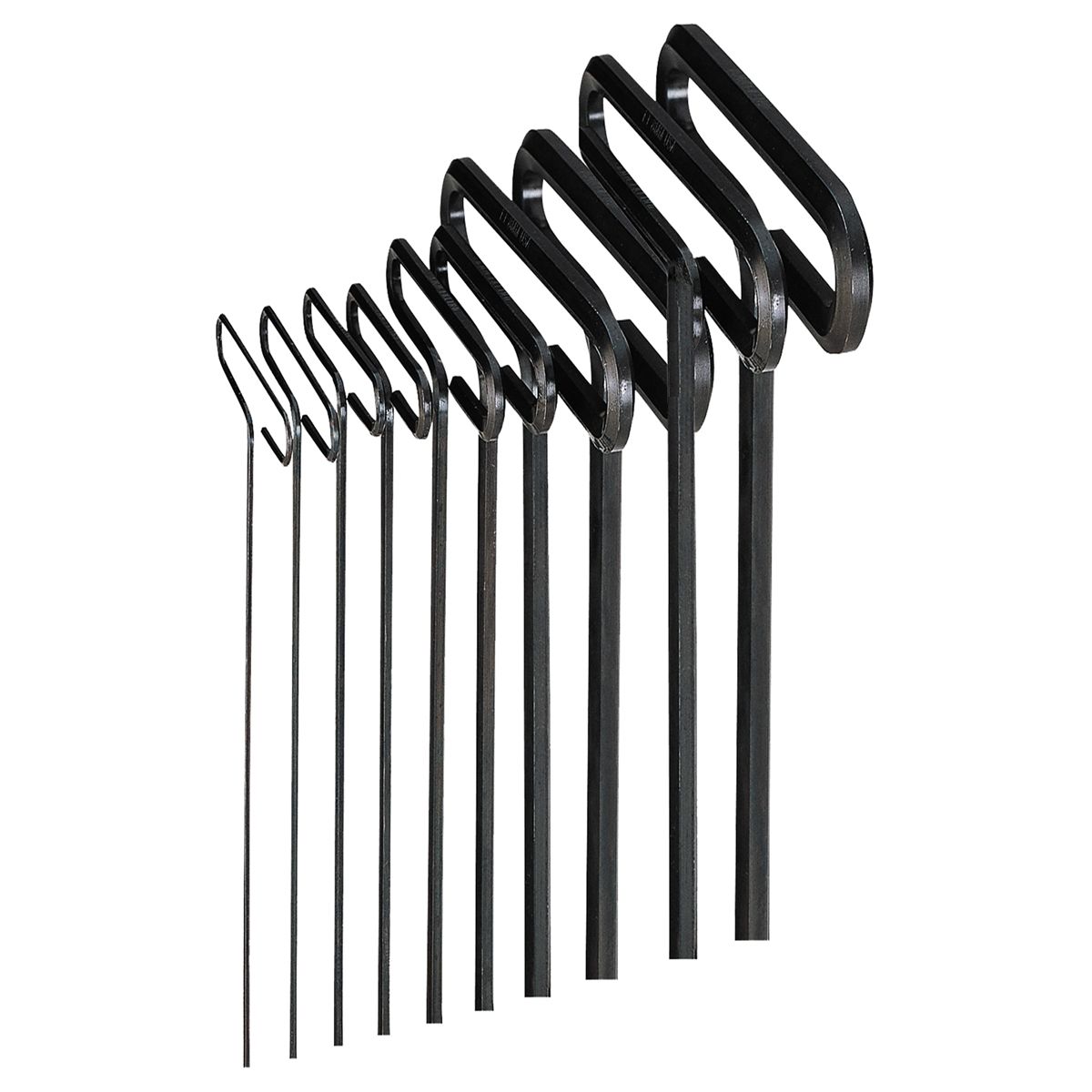 9 Inch Fractional SAE Hex T-Key Set 10 Pc