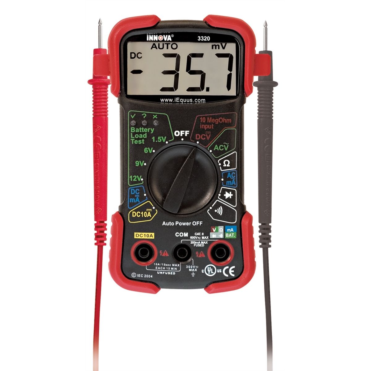 Innova Auto Ranging Digital Multimeter Equus Products 3320