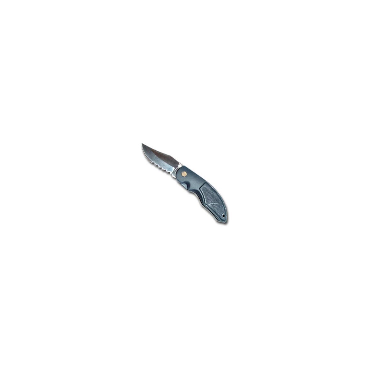 Black Widow Lockback Knife - Rubberized Handle
