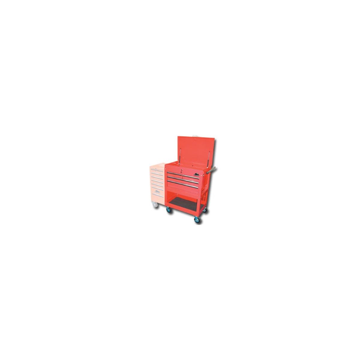 Series 4 Drawer Service Cart - Red