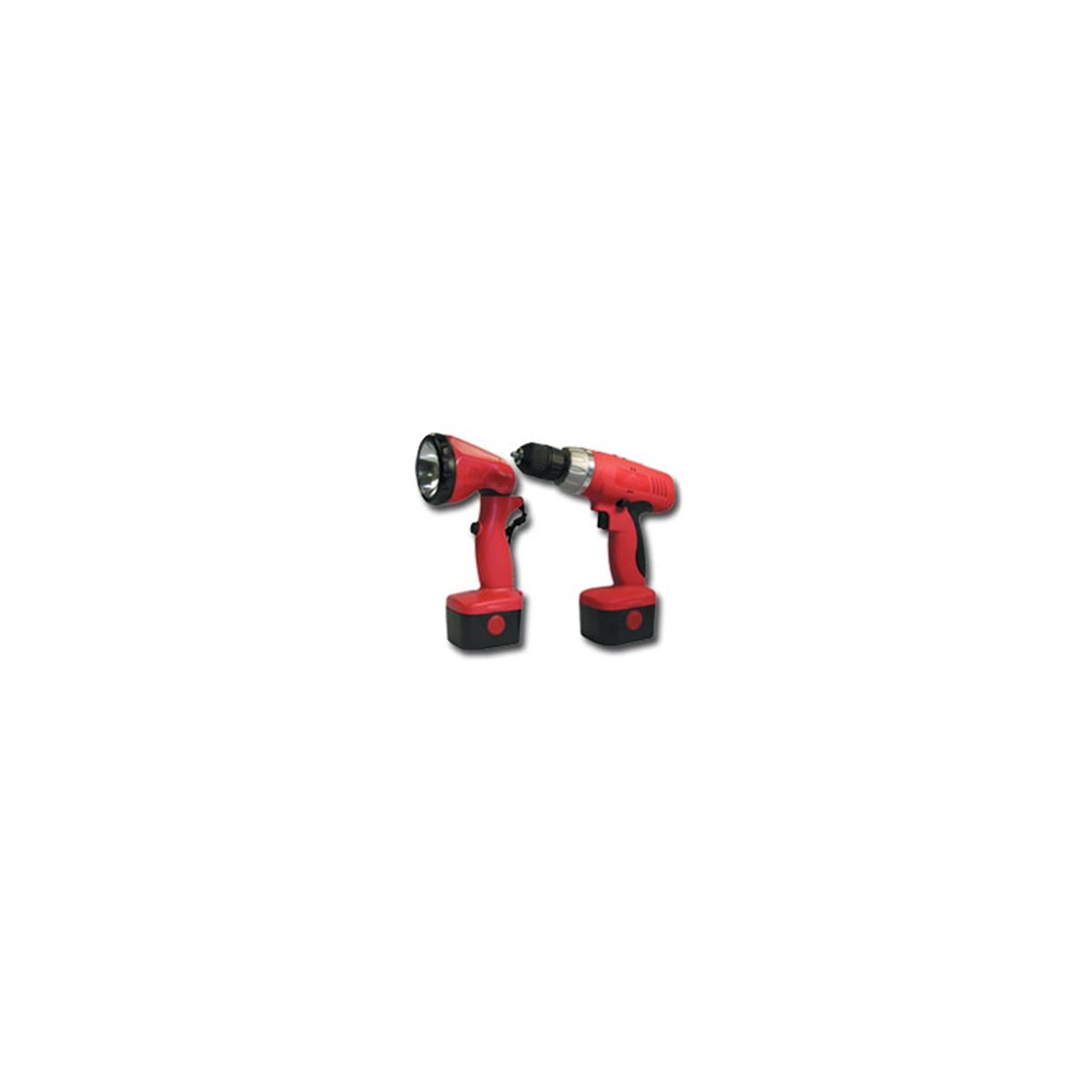 3/8 In Driver Drill Kit w/ Flashlight Batteries & Charger 12V