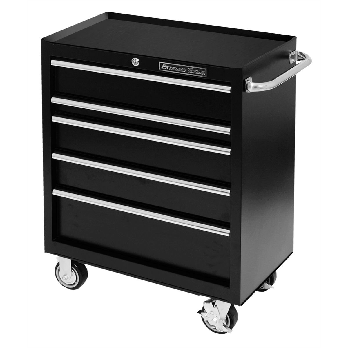 Extreme 30" 5 Drawer Roller Cabinet-Textured BK