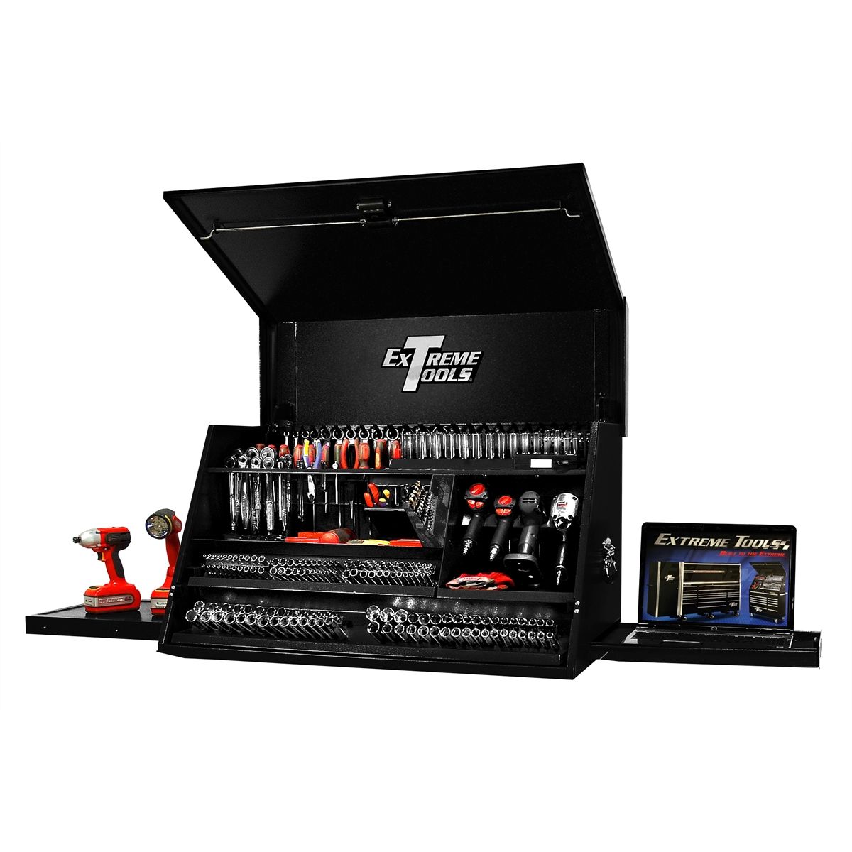 41" Deluxe Portable Workstation, Textured Black