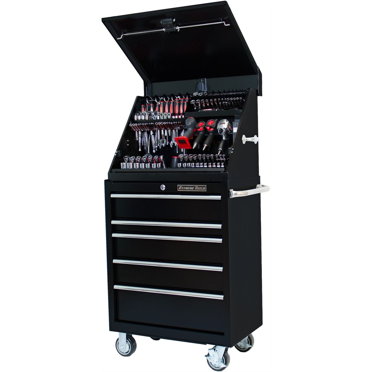 30" Portable Workstation/Roller Cabinet Combo, BLK