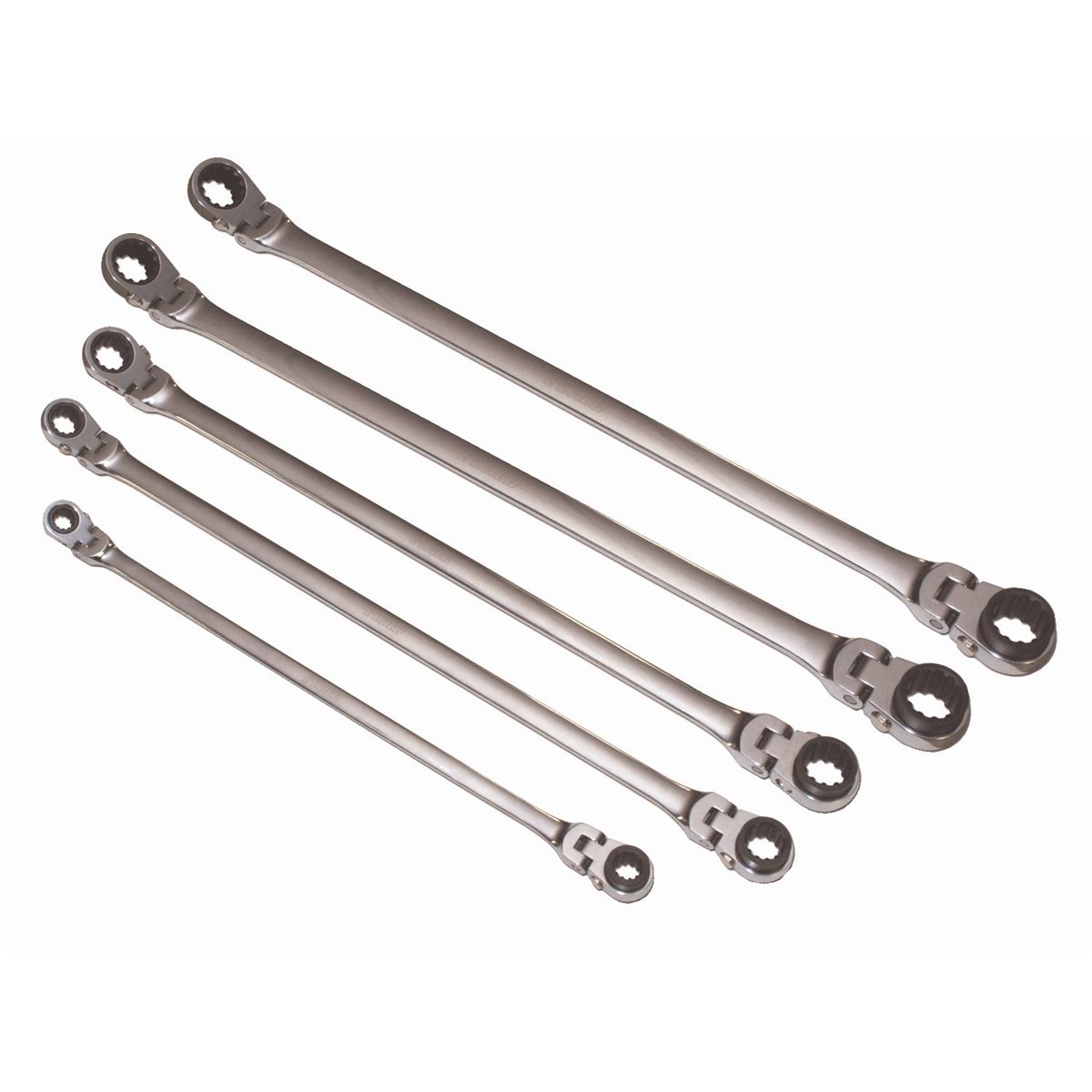 Metric Double Box Universal Spline Ratcheting Wrench Set -
