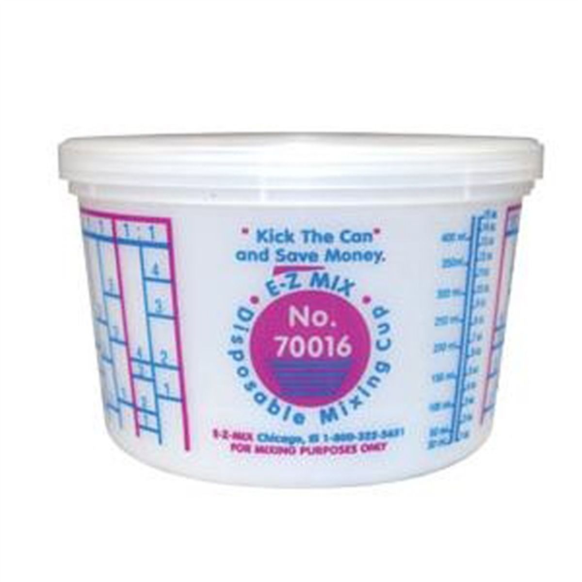 Disposable Mixing Cups 1 Pint 100/Box by EZ Mix