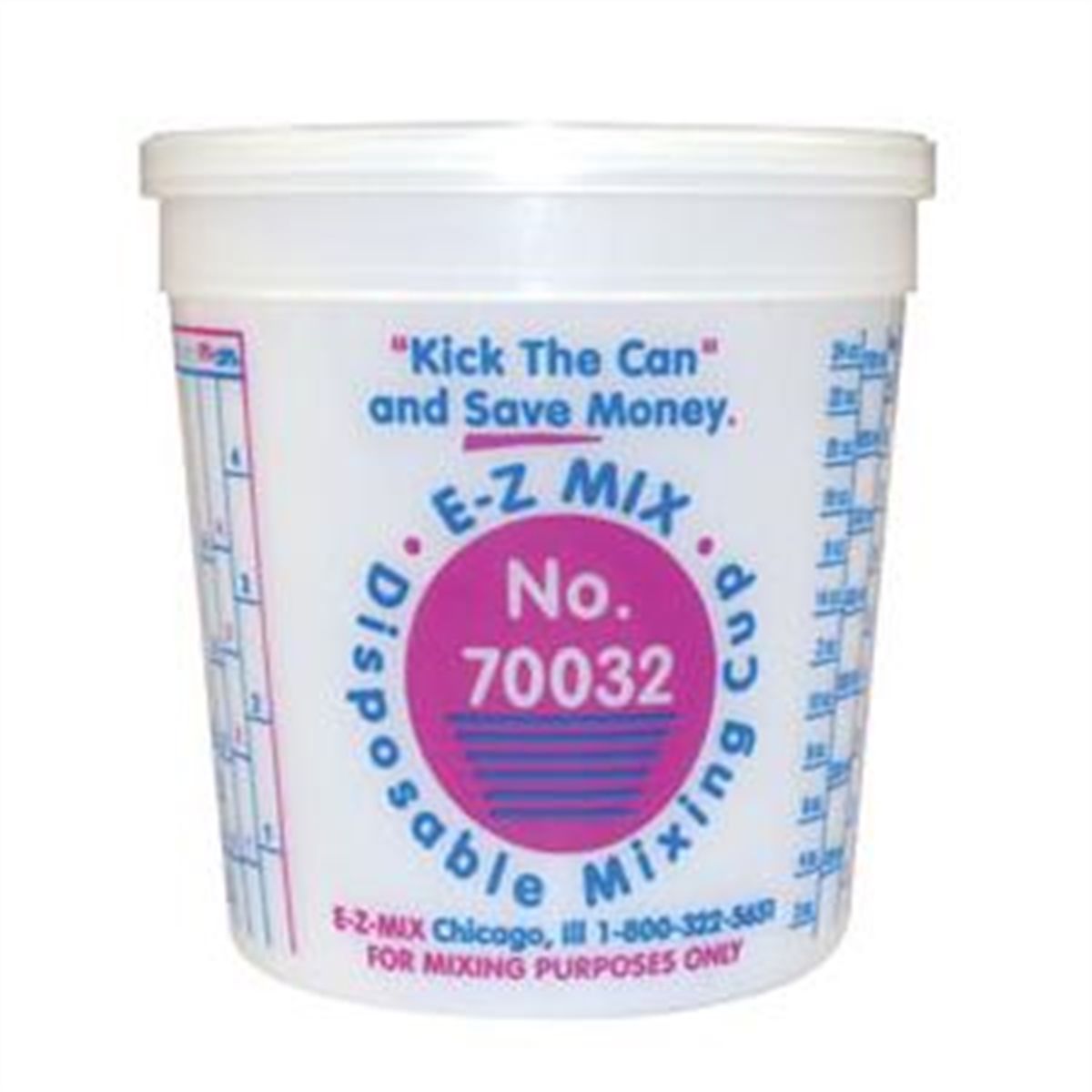 Disposable Mixing Cups - 1 Qt - 100/Box