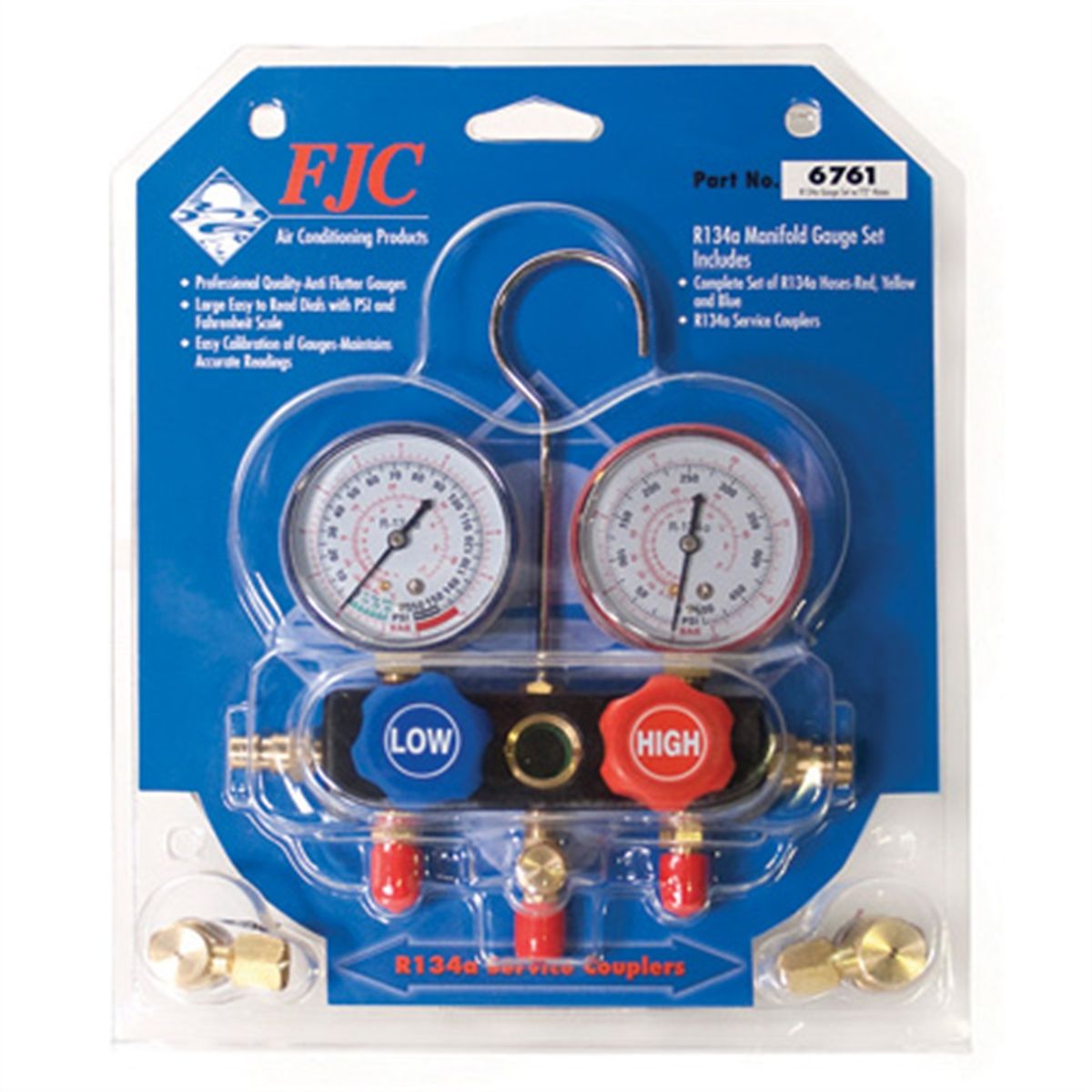 For R134a Manifold Set Inc Low Side 6136 Replacement Gauge Fjc 