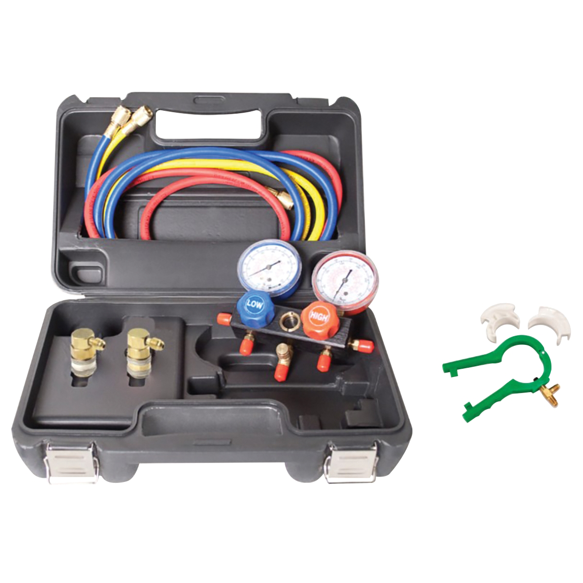 R134A Dual Aluminum Manifold Gauge Set with 72" Hoses