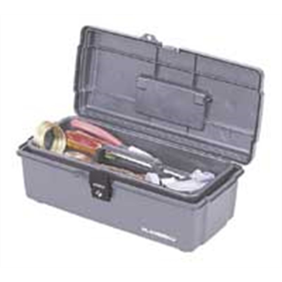 single unit Plastic Tool Box - 14-1/2W x 7-1/2D X 5-1/4H Gre