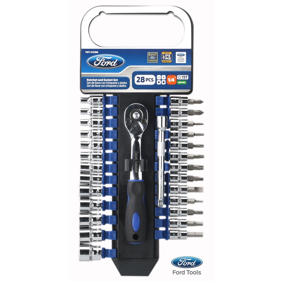 Ratchet & Socket Set 1/4 Metric 72 tooth Rat FMCFMT012MM