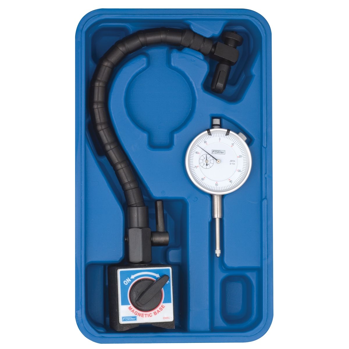 Flex Arm Base & White Face Dial Indicator Combo Fred V Fowler 72