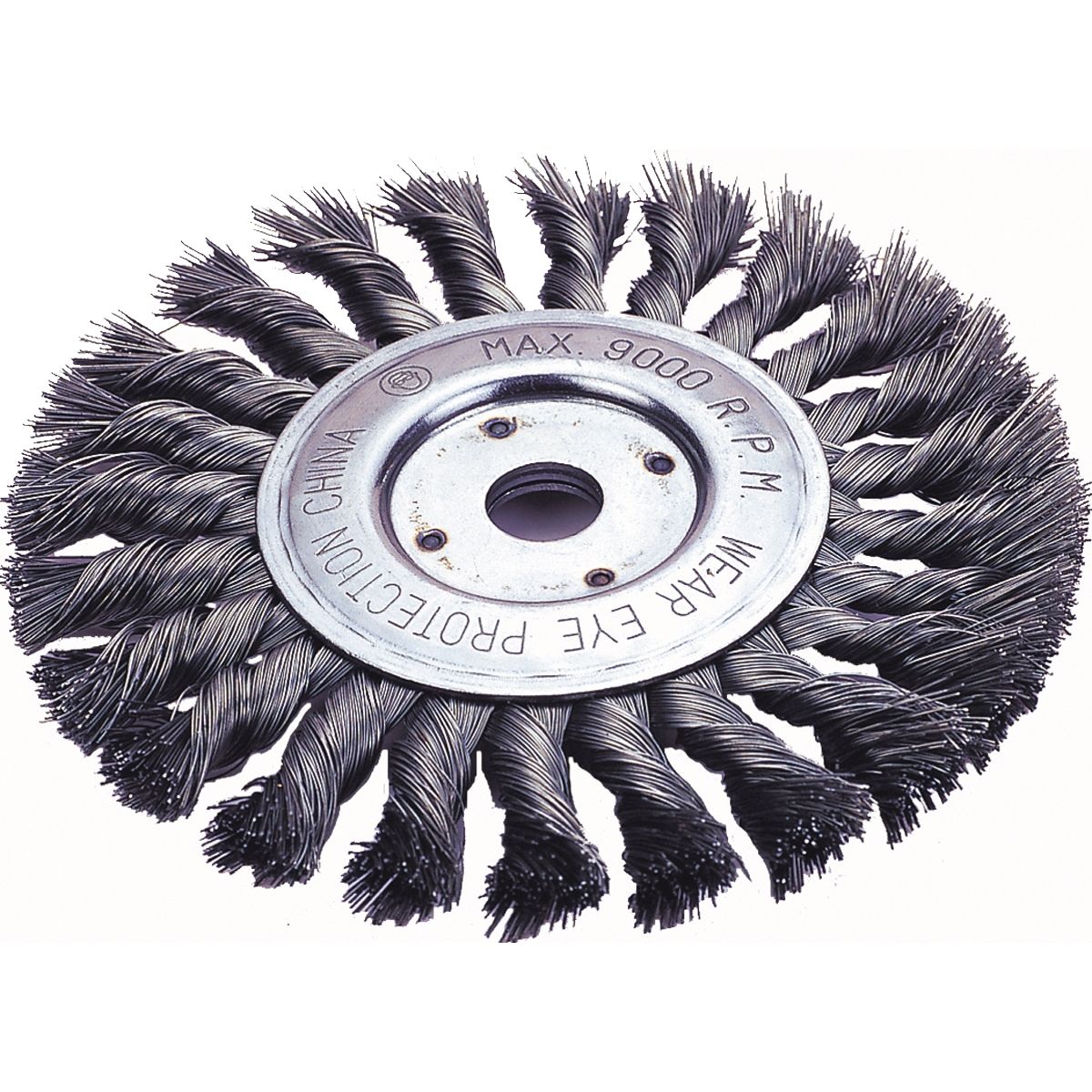 Firepower 4" Twist Wire Wheel Brush, Carbon & Stainless Steel