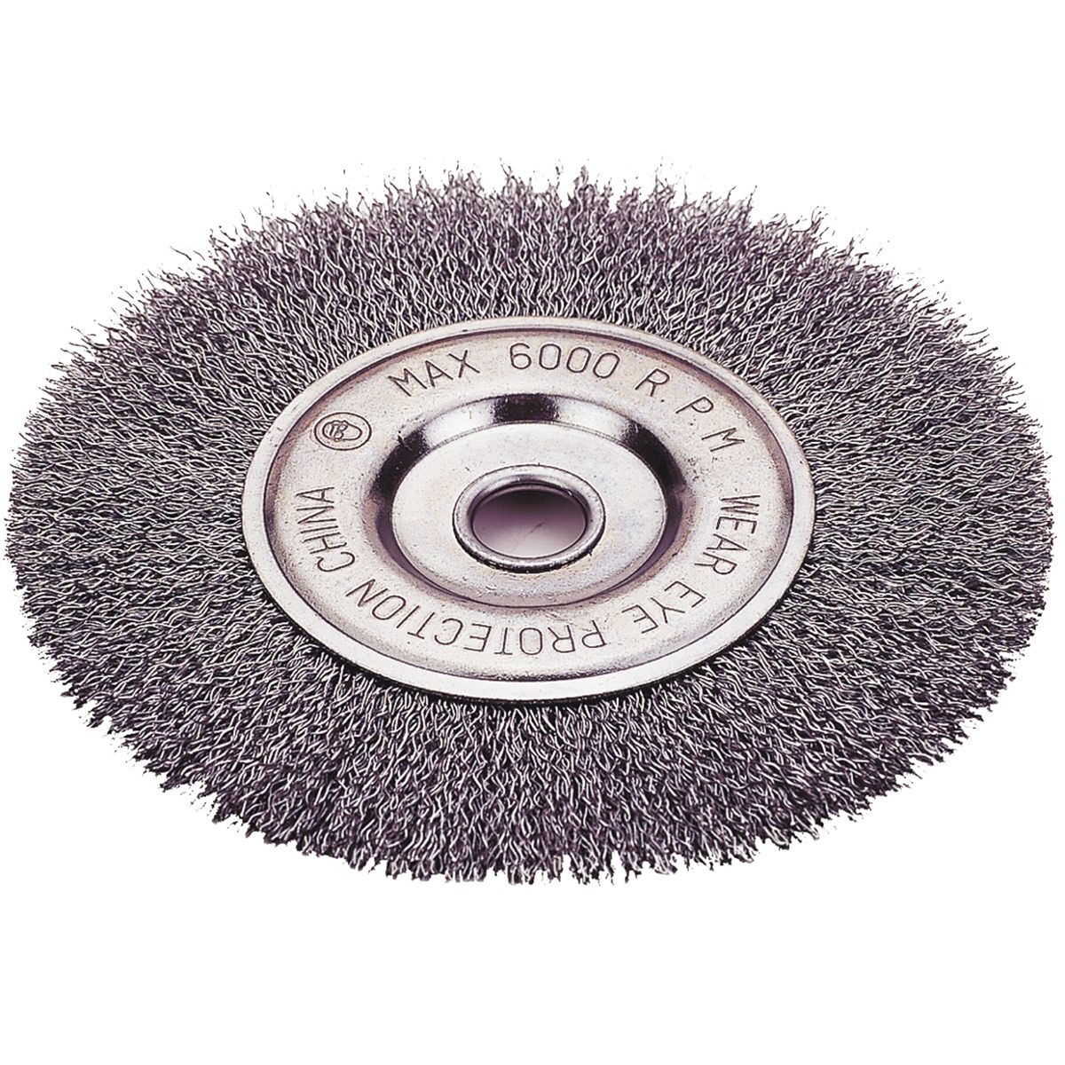 Crimped-Type Wire Wheel Brush 6" Diameter 1" Wide...