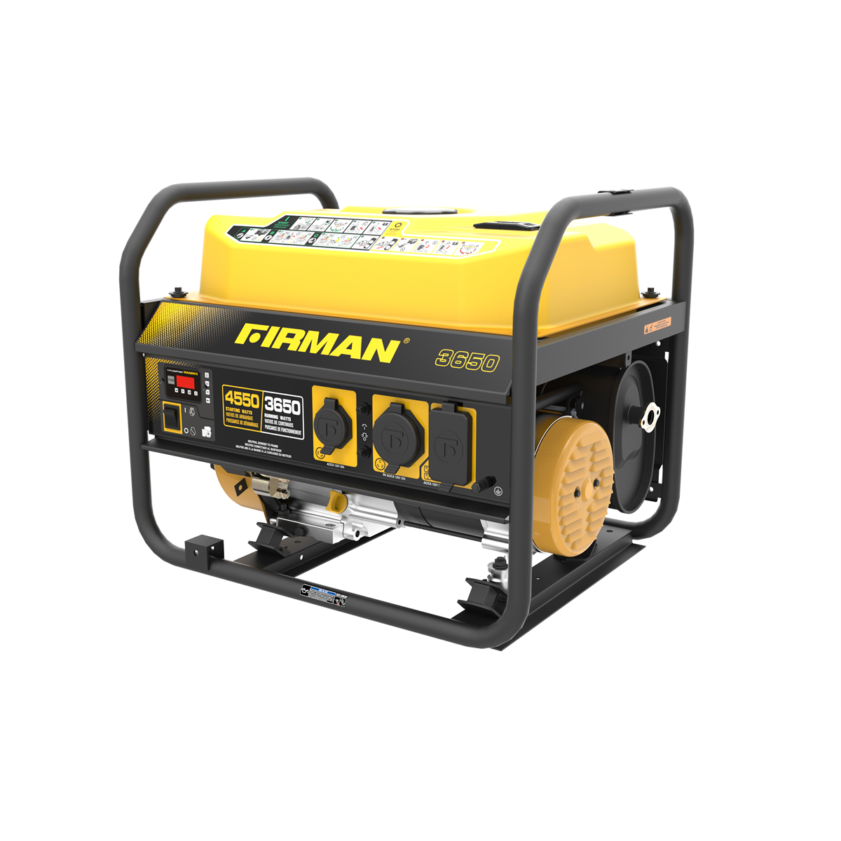 P03607 Gas Powered 3650/4550 Watt Portable Generat