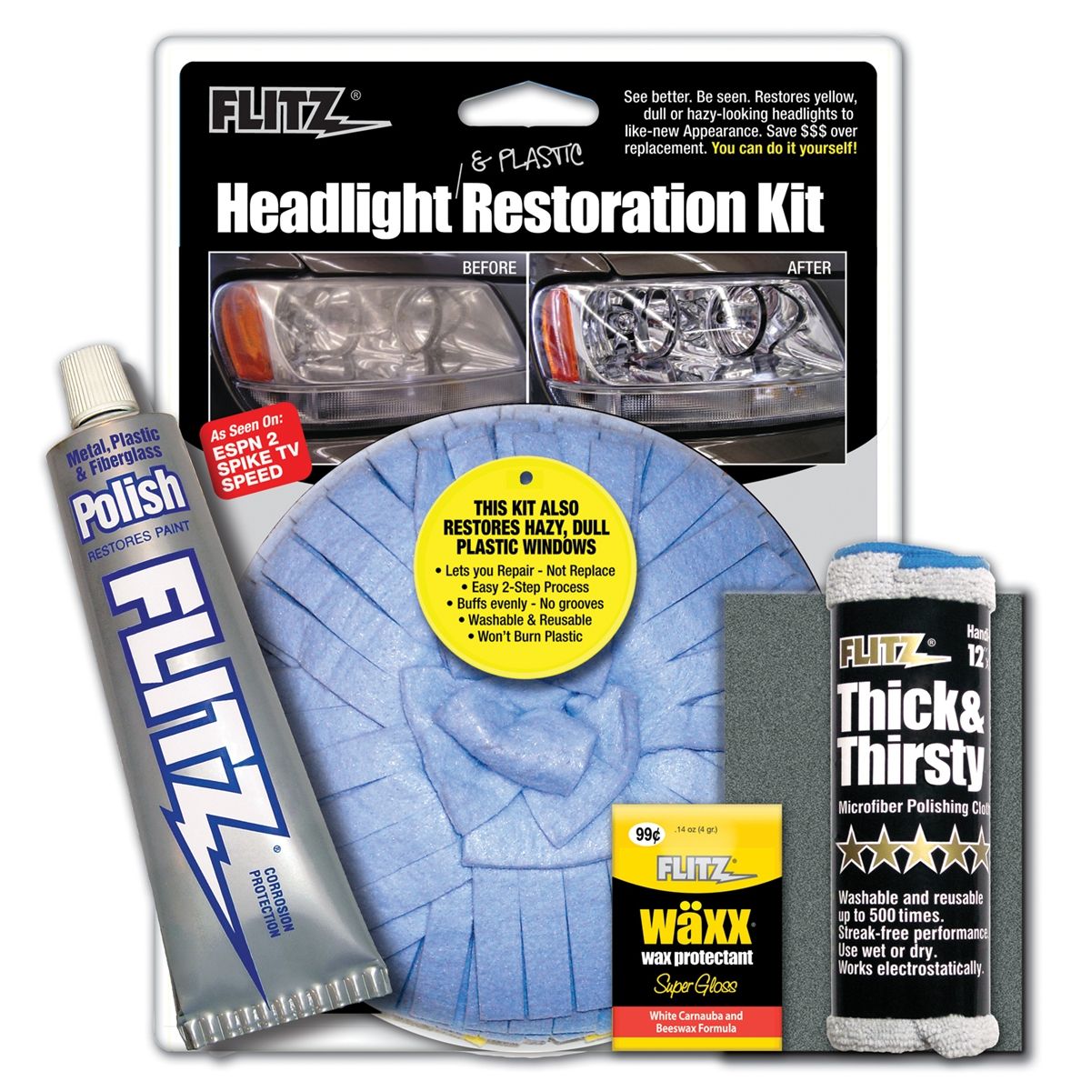 Wipe New Headlight Restore - As Seen On TV Tech