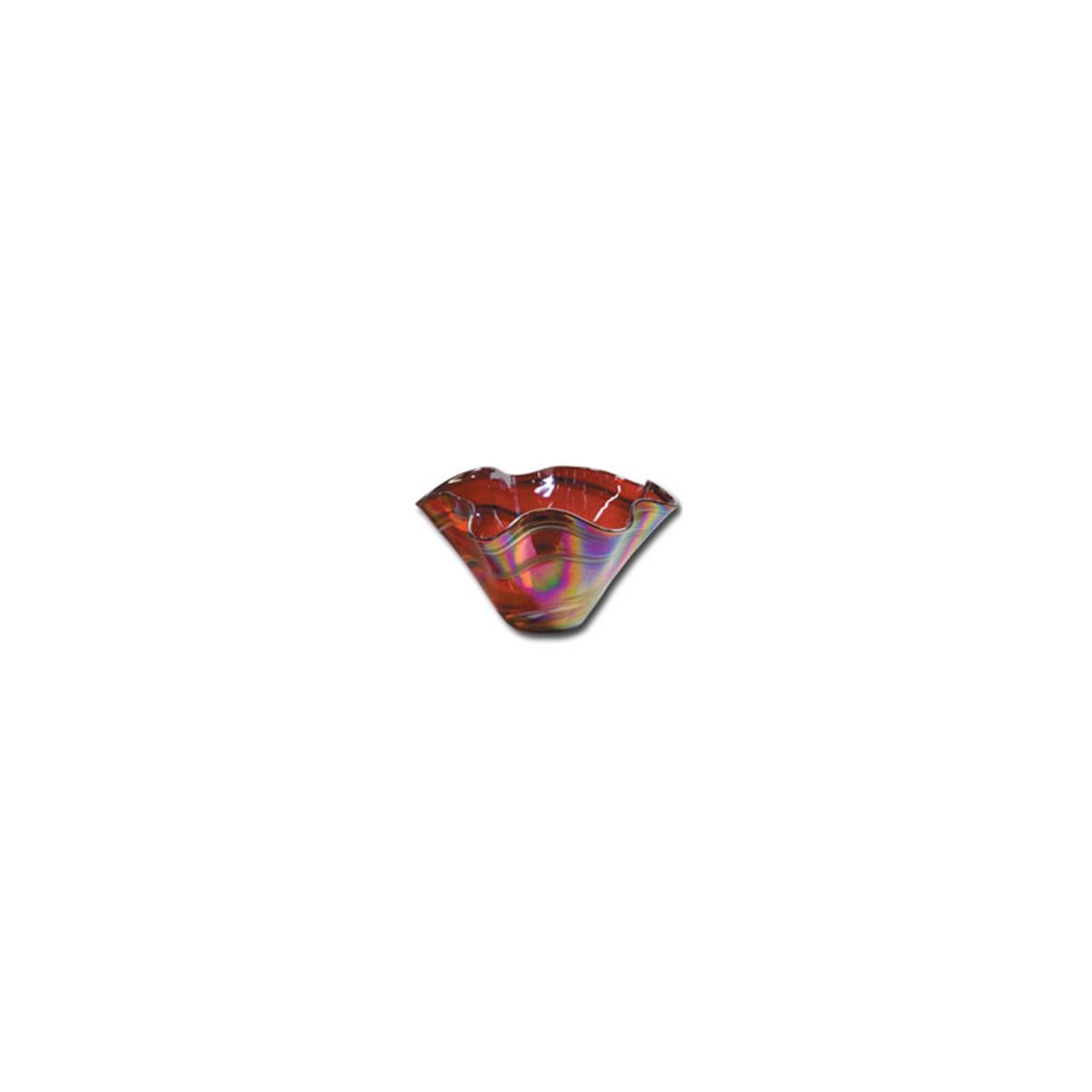 Red Crystal Glass Bowl