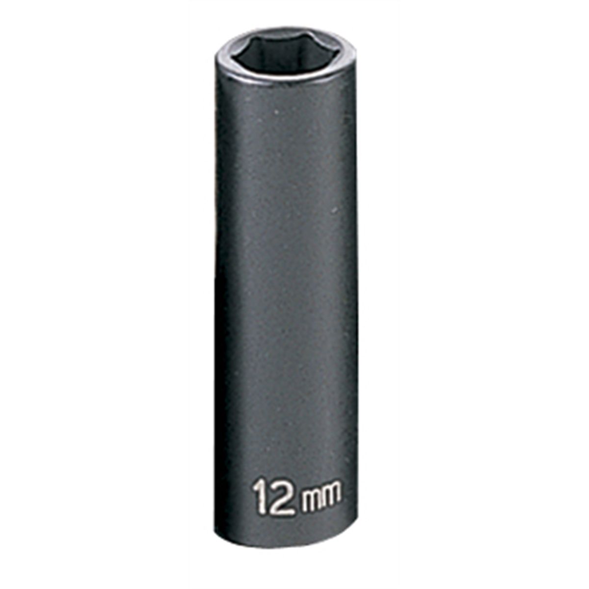 3/8 Inch Drive 6 Point Deep Metric Impact Socket 12mm