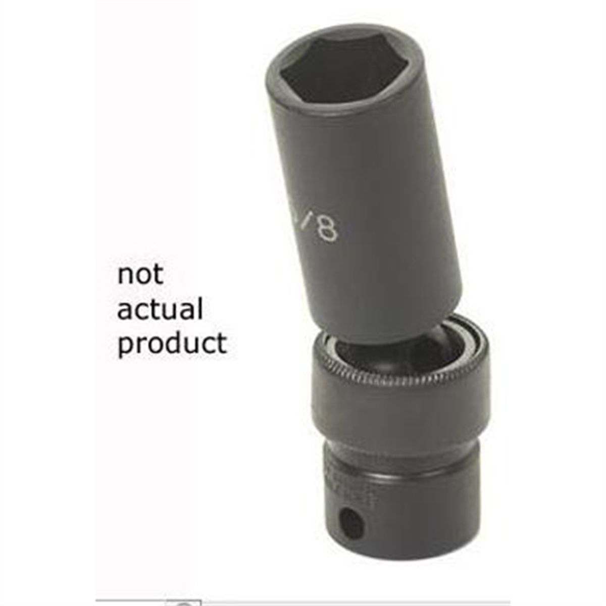 3/8 Inch SAE Deep Universal Impact Swivel Socket 9/16 Inch