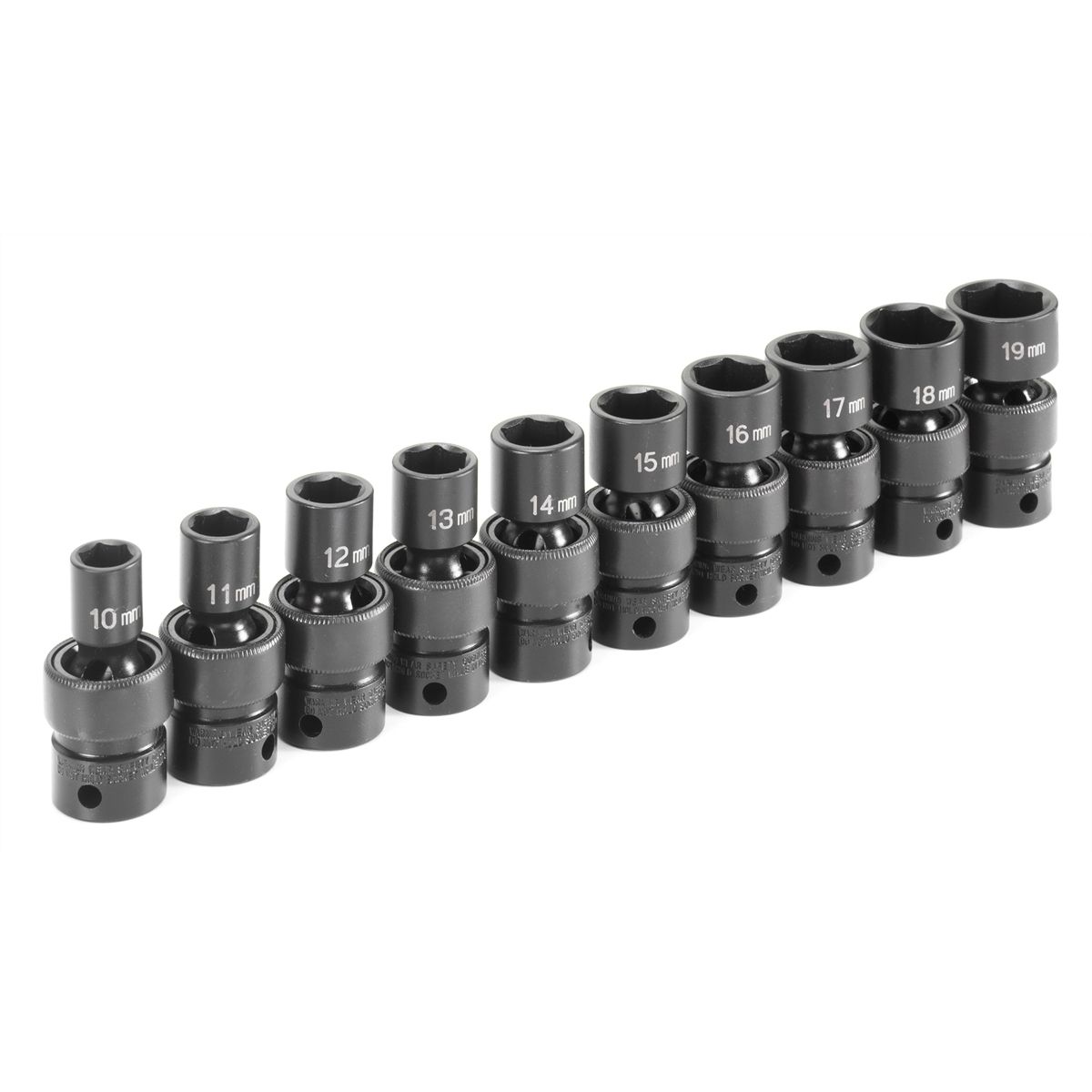 METRIC SHALLOW UNIVERSAL IMPACT SOCKET SET New 10-PC 3/8" DR 