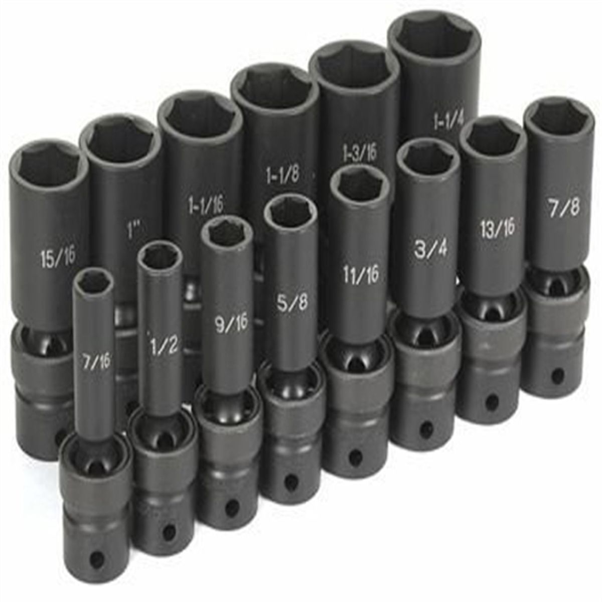 Deep swivel shop socket set